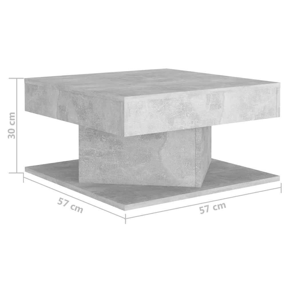 Coffee Table | Concrete grey | Engineered wood | Small |  Simplistic