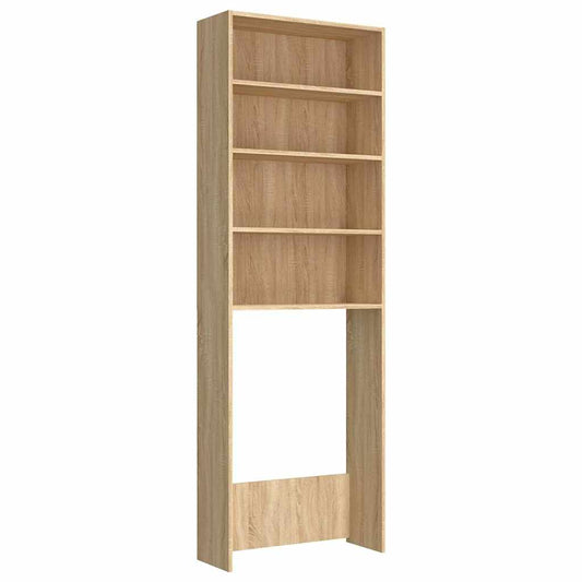 Washing Machine Cabinet Old Wood 64x24x190 cm