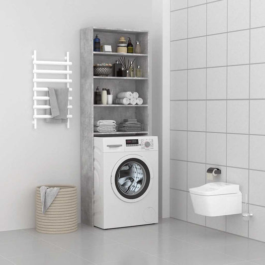Washing Machine Cabinet Old Wood 64x24x190 cm