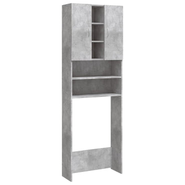 Washing Machine Cabinet Concrete Grey 64x25.5x190 cm