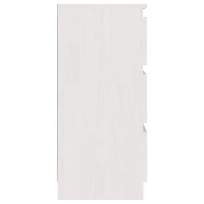 Bedside Cabinets 2 pcs White 40x29.5x64 cm Solid Pine Wood