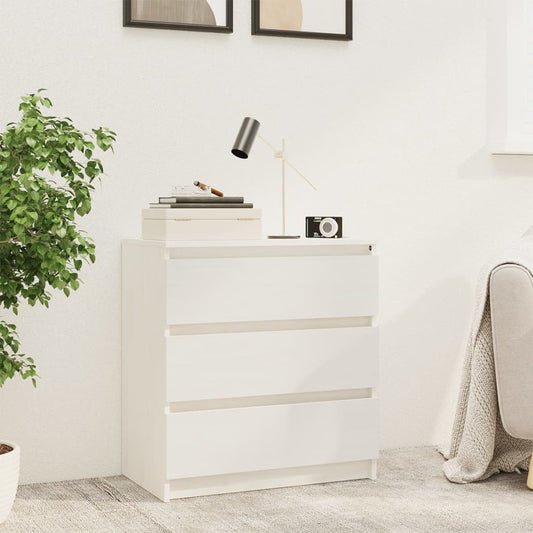 Bedside Cabinet | White | Solid pinewood | Medium | Bedside Cabinet