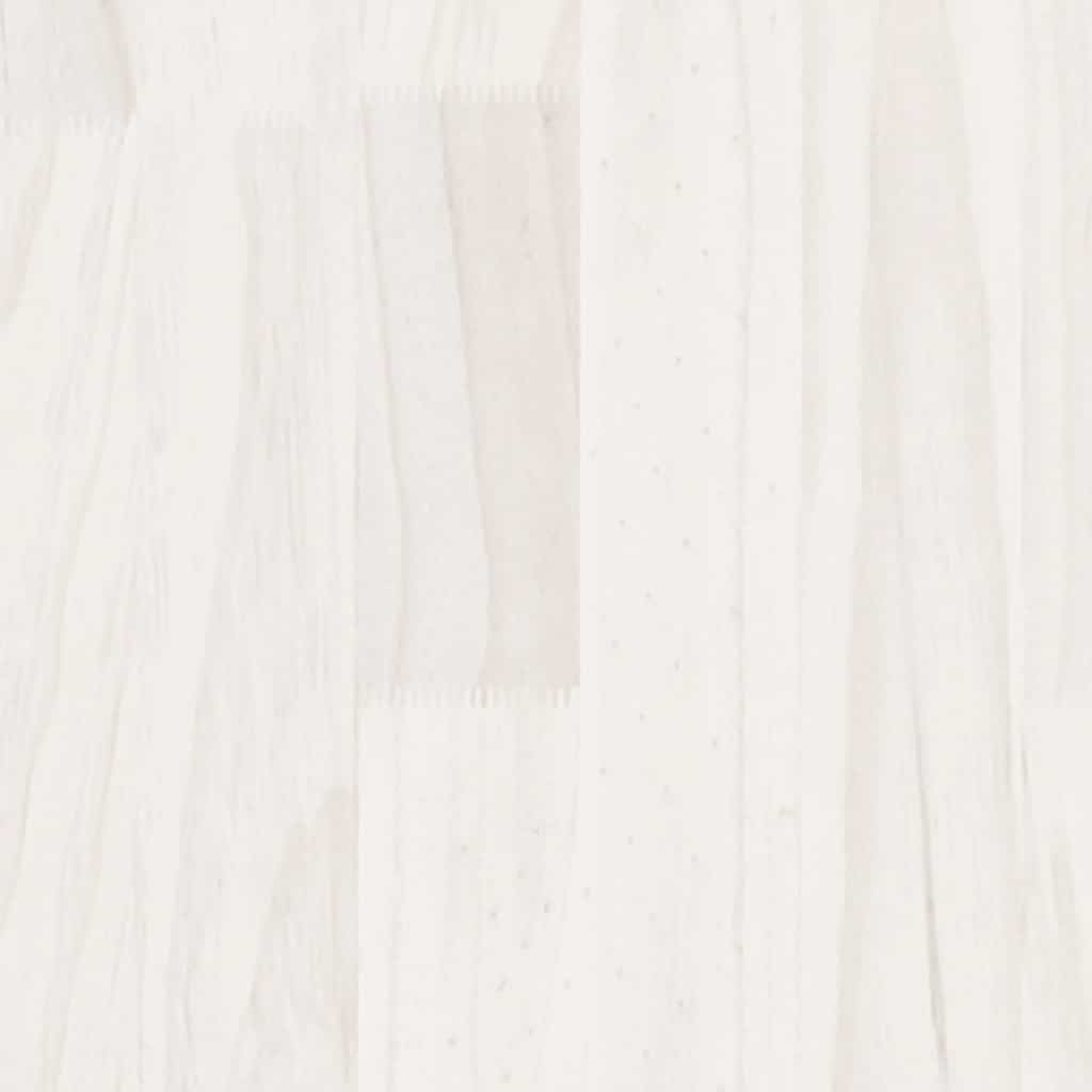 Side Cabinet White 60x36x84 cm Solid Pinewood