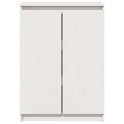 Sideboard White 60x36x84 cm Solid Pinewood