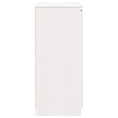 Sideboard White 60x36x84 cm Solid Pinewood