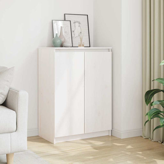 Sideboard | White | Solid pinewood | 60x36x84 cm | Storage | Sideboard
