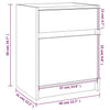 Bedside Cabinet 40x31x50 cm Solid Pinewood