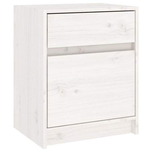 Bedside Cabinet | White | Solid pinewood | Medium | Bedside Cabinet