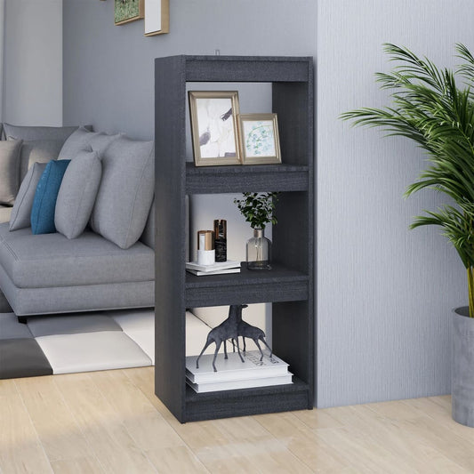 Book Cabinet | Grey | Solid Pinewood | Medium | Book Cabinet