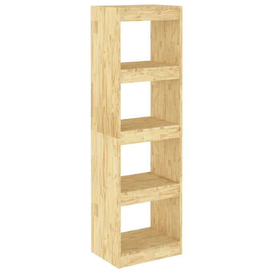 Book Cabinet Room Divider | Natural Pine | Solid Pinewood | Medium
