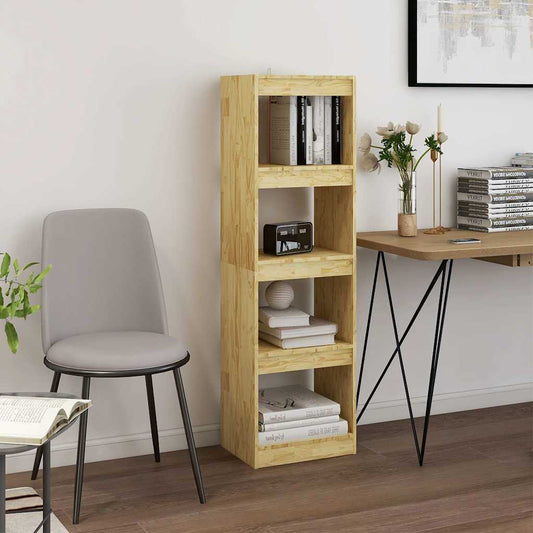Book Cabinet Room Divider | Natural Pine | Solid Pinewood | Medium