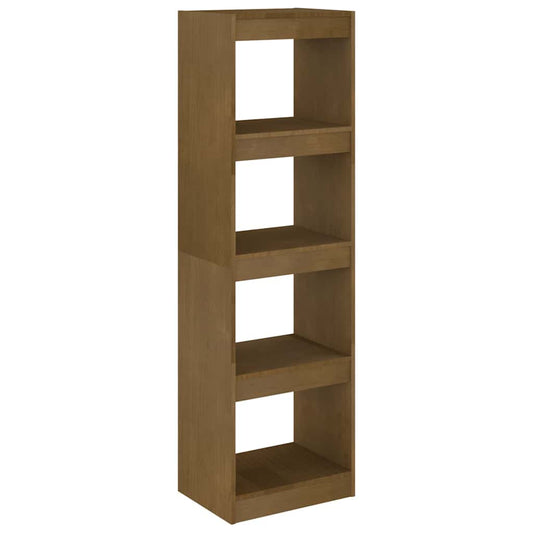 Book Cabinet Room Divider | Honey brown | Solid pinewood