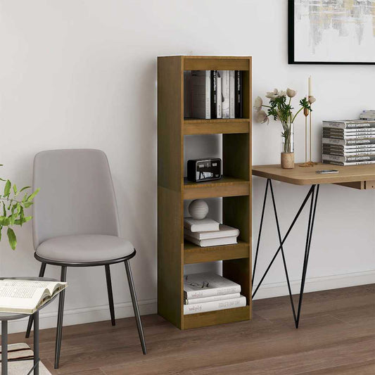 Book Cabinet Room Divider | Honey brown | Solid pinewood