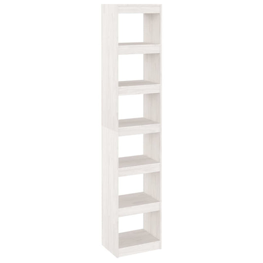 Book Cabinet | White | Solid Pinewood | 199 cm tall | Book Cabinet