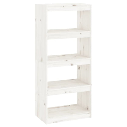 Book Cabinet | White | Solid Pine Wood | Medium | Book Cabinet