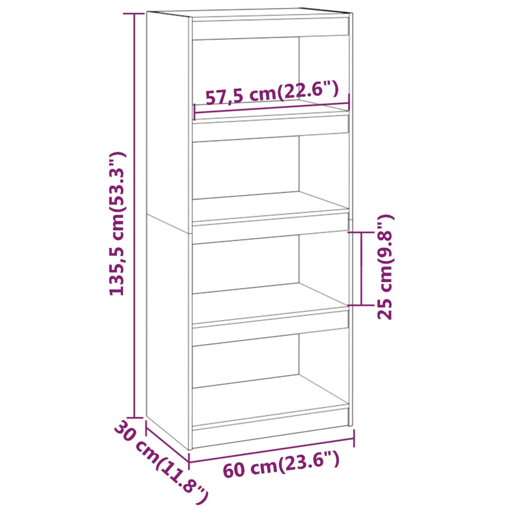 Book Cabinet | White | Solid Pine Wood | Medium | Book Cabinet