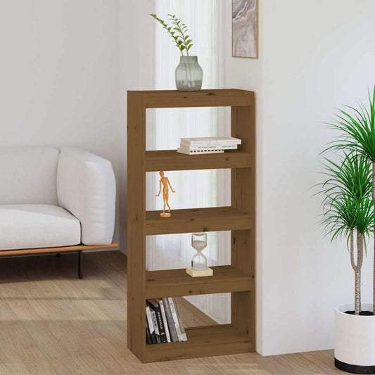 Book Cabinet | Honey brown | Solid pinewood | Medium | Book Cabinet