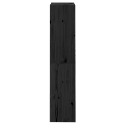 Book Cabinet | Black | Solid Pine Wood | Medium | Book Cabinet