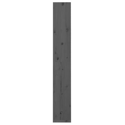 Book Cabinet/Room Divider Grey 60x30x199.5 cm Solid Wood Pine