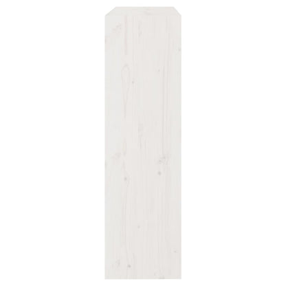 Book Cabinet/Room Divider White 80x30x103.5 cm Solid Wood Pine