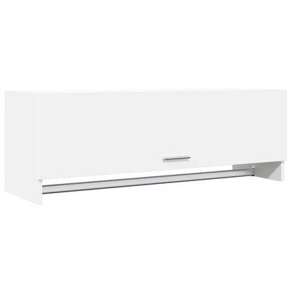 808233 vidaXL Wardrobe White 100x32,5x35 cm Engineered Wood