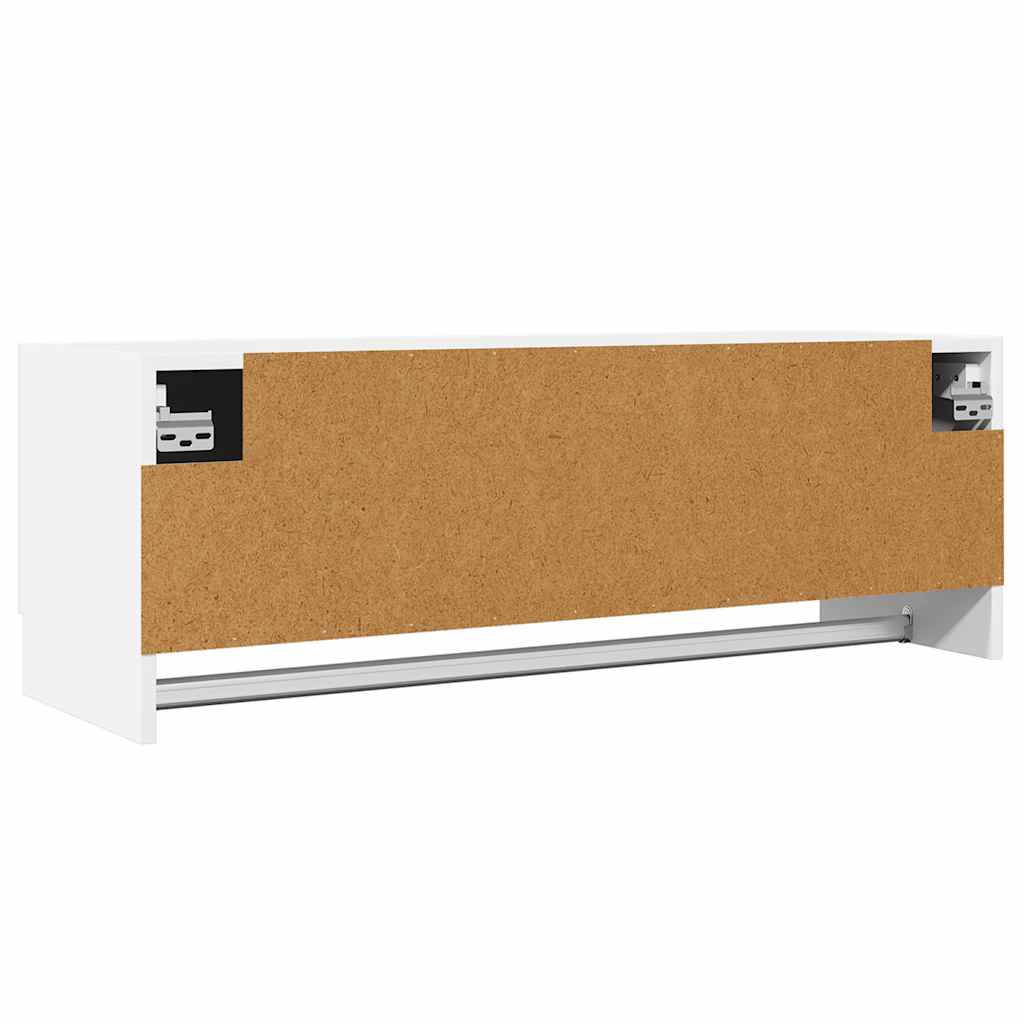 808233 vidaXL Wardrobe White 100x32,5x35 cm Engineered Wood