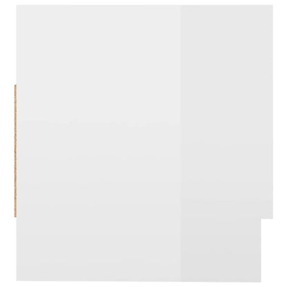 Wardrobe High Gloss White 70x32.5x35 cm Engineered Wood
