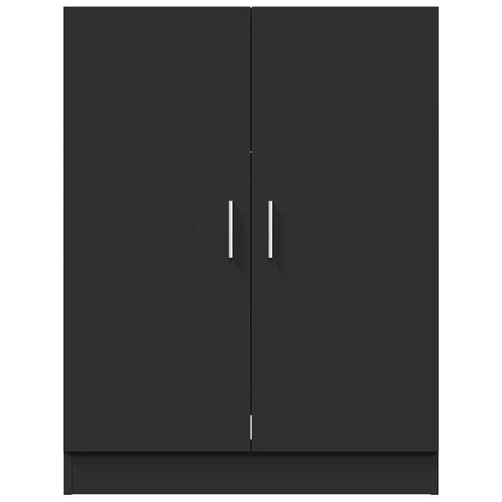 Washing Machine Cabinet Black 71x71.5x91.5 cm