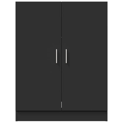 Washing Machine Cabinet Black 71x71.5x91.5 cm