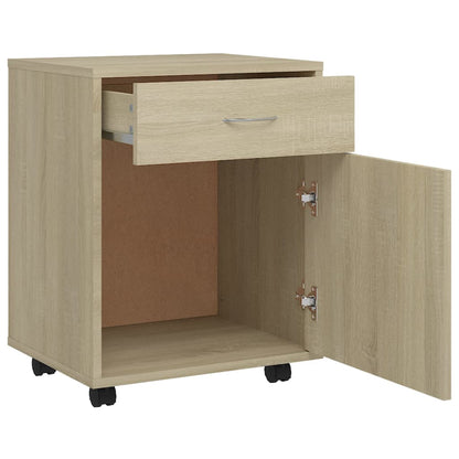 Storage Cabinet | Sonoma oak | Engineered wood | Medium | Rollable