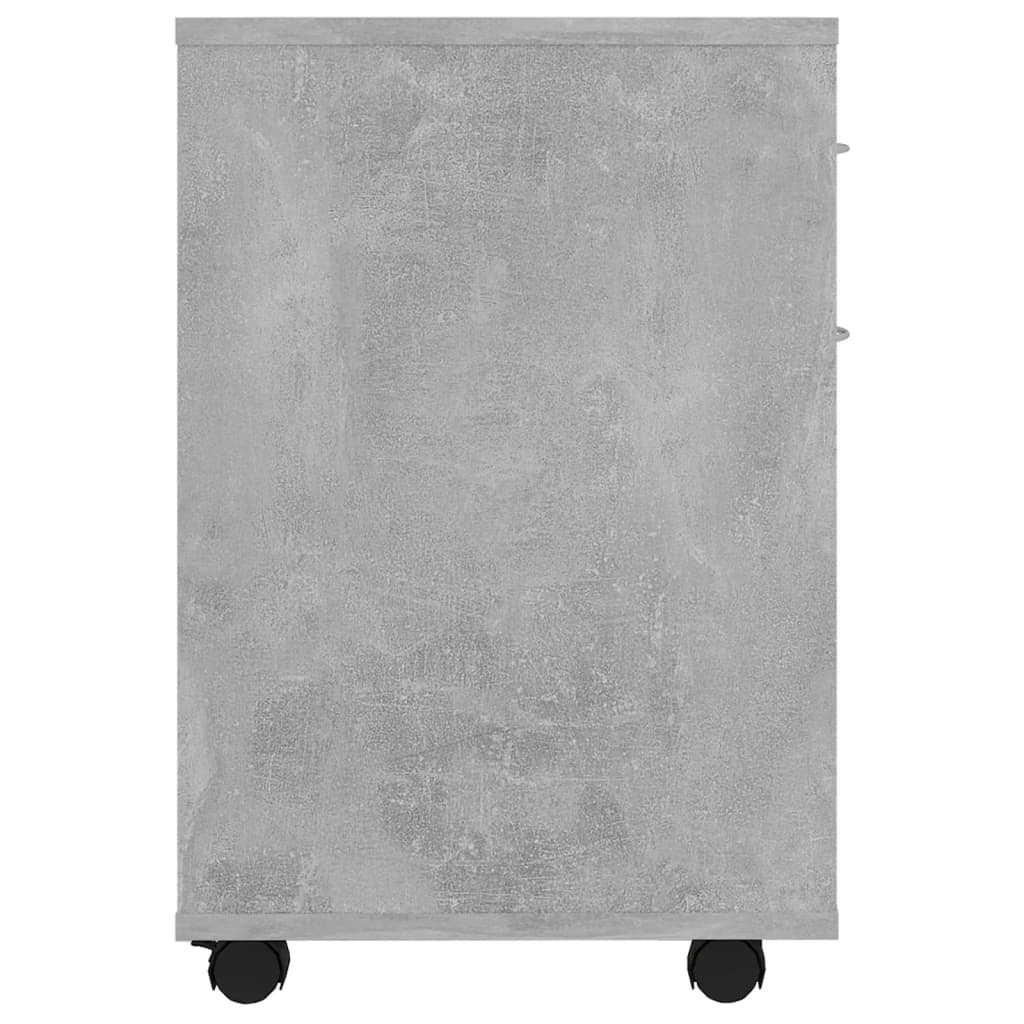 Storage Cabinet | Concrete Grey | Engineered Wood | Compact