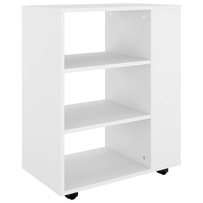 Storage Cabinet | White | Engineered wood | Medium | Rolling Cabinet