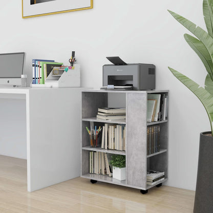 Storage Cabinet | Concrete grey | Engineered wood | Rollable