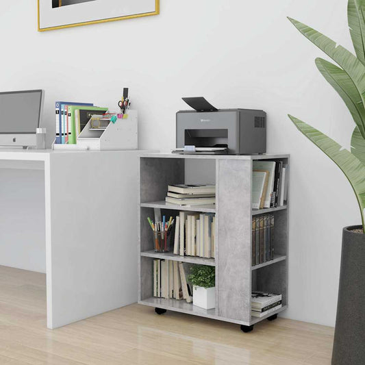 Storage Cabinet | Concrete grey | Engineered wood | Rollable