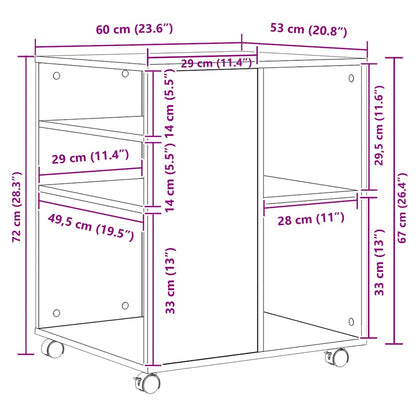 Storage Cabinet | Concrete Grey | Engineered Wood | Standard