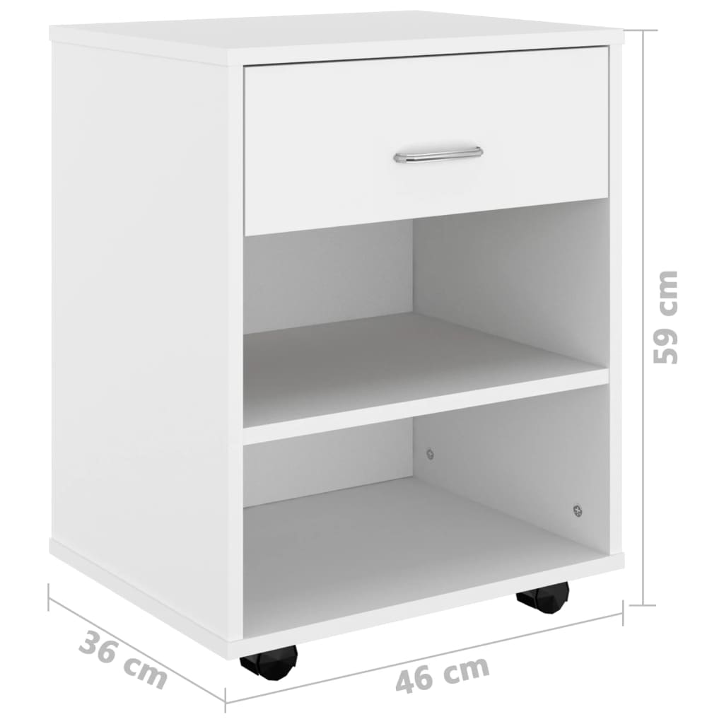 Storage Cabinet | White | Engineered wood | Medium | Storage Cabinet