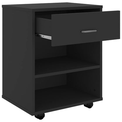 Storage Cabinet | Black | Engineered wood | Compact | Storage Cabinet