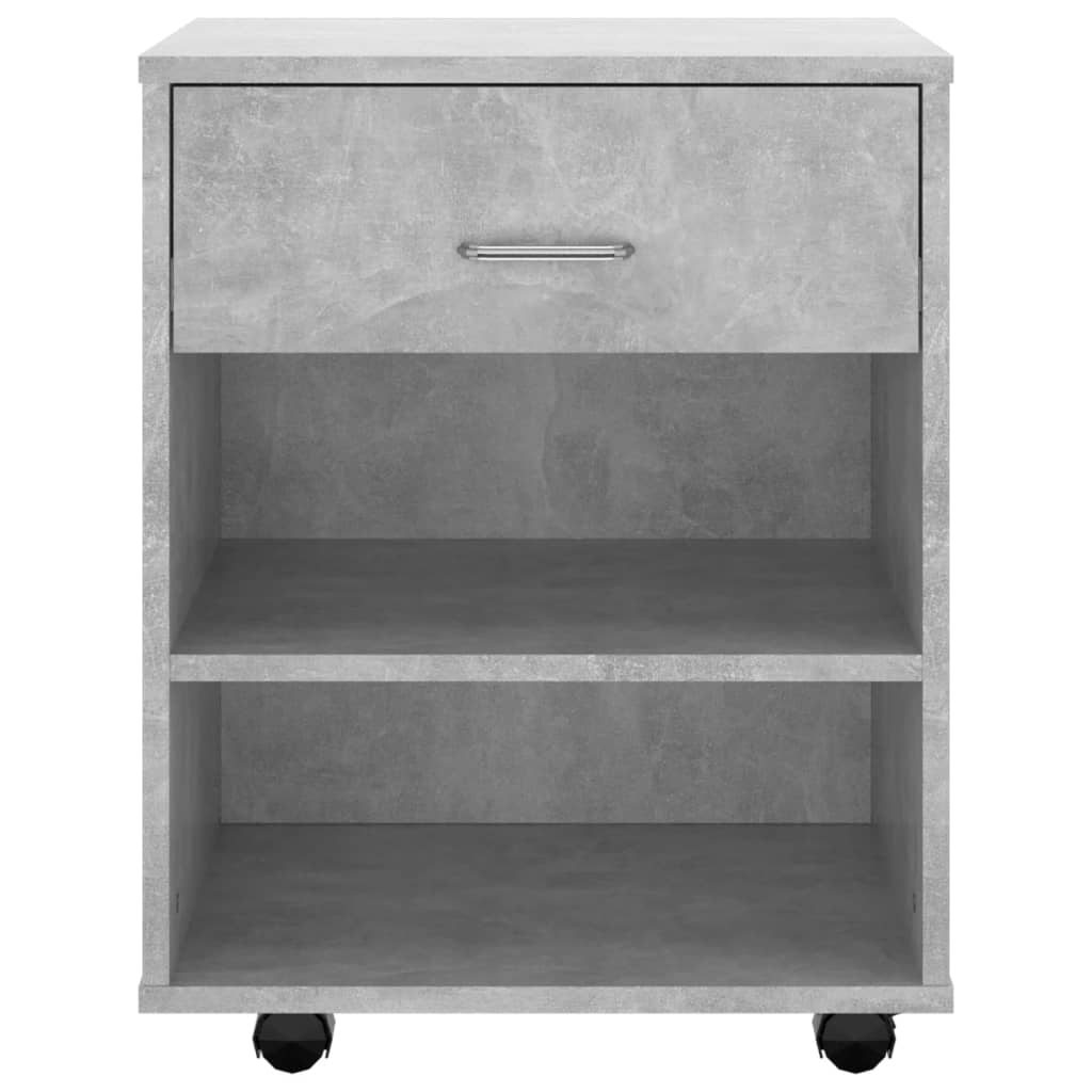Storage Cabinet | Concrete Grey | Engineered Wood | Medium