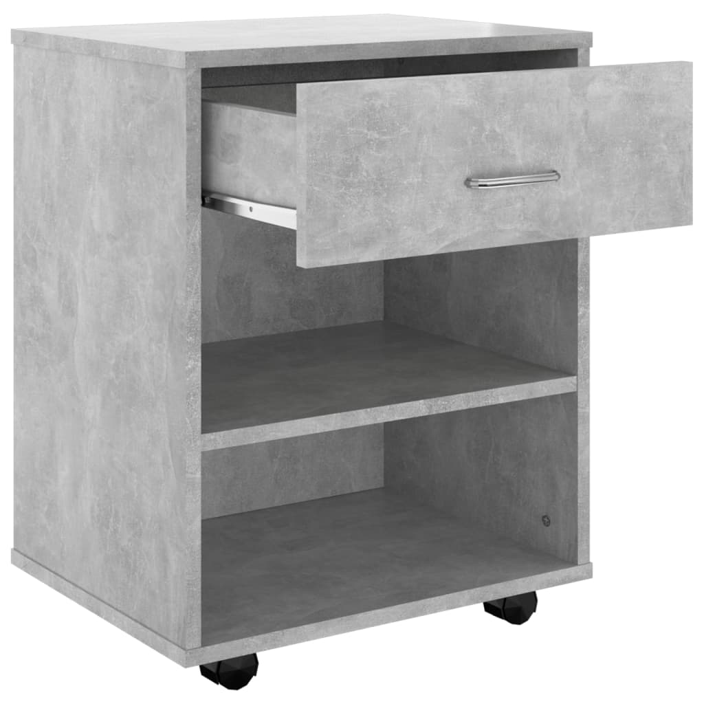 Storage Cabinet | Concrete Grey | Engineered Wood | Medium