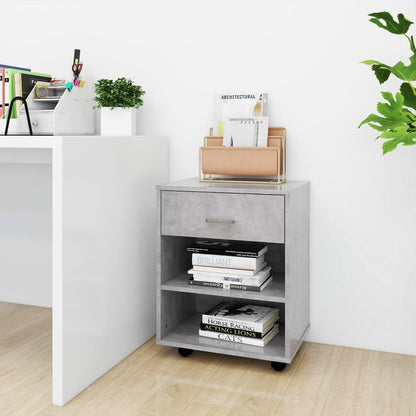 Storage Cabinet | Concrete Grey | Engineered Wood | Medium