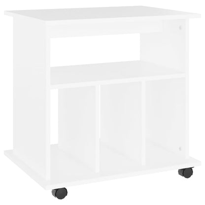 Storage Cabinet | White | Engineered wood | Medium | Lockable wheels