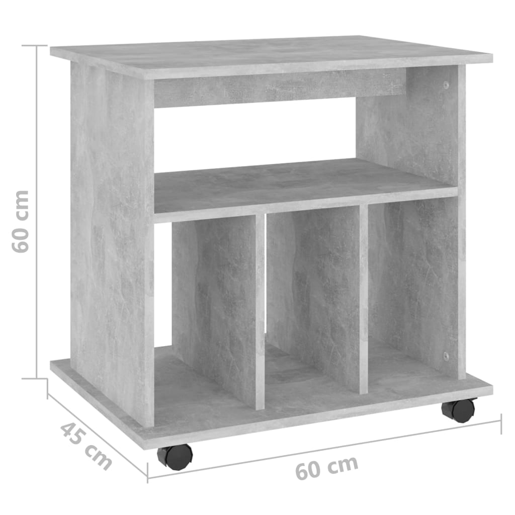 Storage Cabinet | Concrete grey | Engineered wood | Medium
