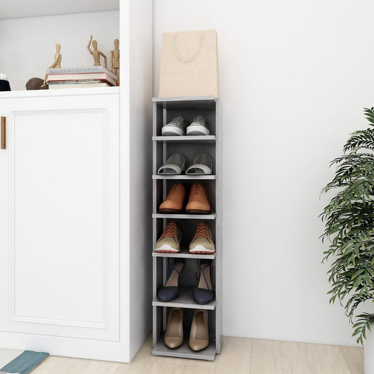 Shoe Cabinet | Concrete grey | Engineered wood | Compact | Shoe Cabinet