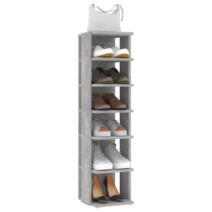 Shoe Cabinets 2 pcs Concrete Grey 27.5x27x102 cm