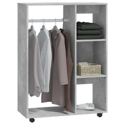 Wardrobe Concrete Grey 80x40x110 cm Engineered Wood