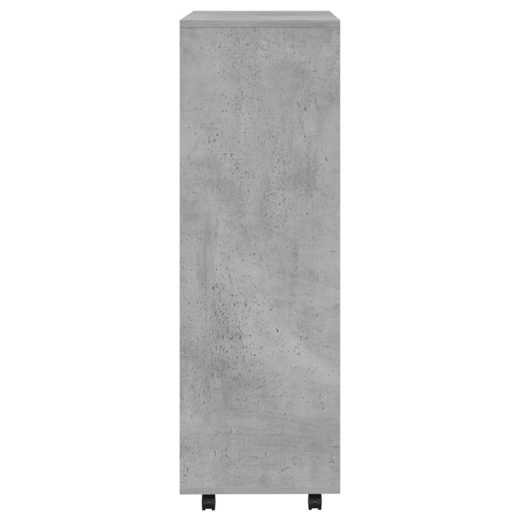 Wardrobe Concrete Grey 80x40x110 cm Engineered Wood