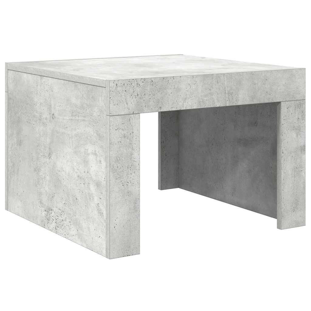 Coffee Table Concrete Grey 50x50x35 cm Engineered Wood