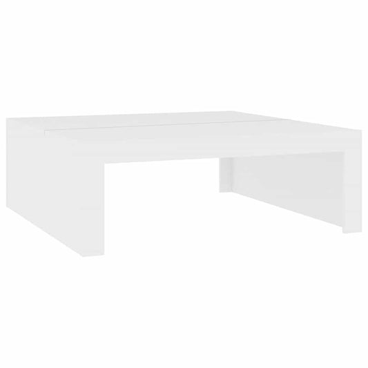 Coffee Table | White | Engineered wood | 100 x 100 cm | Modern