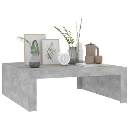 Coffee Table Concrete Grey 100x100x35 cm Engineered Wood