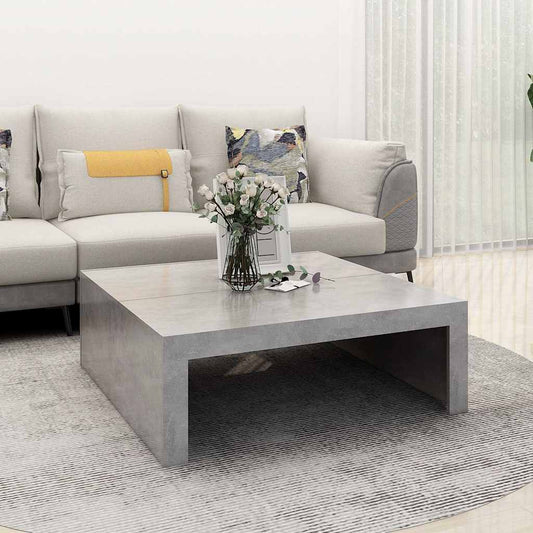Coffee Table | Concrete Grey | Engineered Wood | Medium | Modern